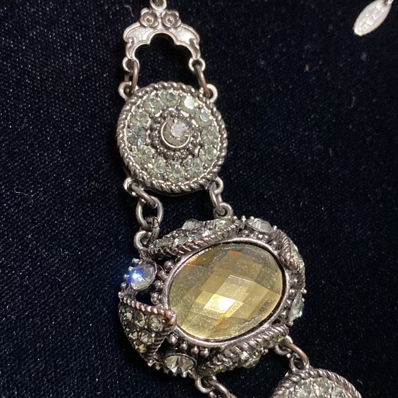 🖤Vtg💕VCLM™️ statement crystal rhinestones necklace - Picture 7 of 13